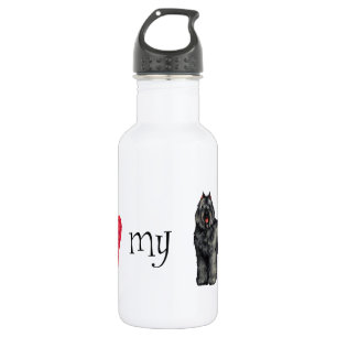 Ich Liebe mein Bouvier Trinkflasche