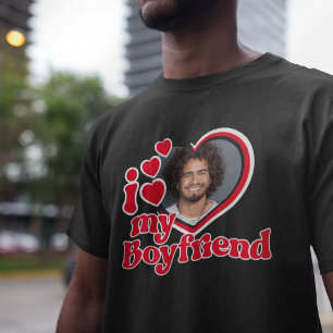 Ich Liebe Mein Boyfriend Foto Custom T-Shirt
