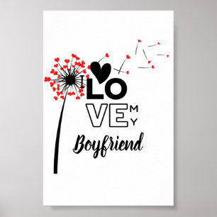 Ich Liebe mein BOYFRIEND - Moderne personalisierte Poster