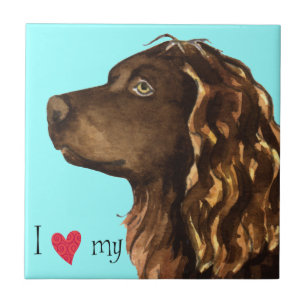Ich Liebe mein Boykin Spaniel Fliese