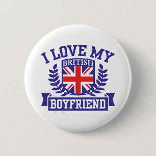 Ich Liebe Mein britischer Freund Button