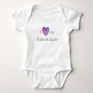 Ich Liebe Mein Bubbe und Zayde Baby Bodysuit Strampler