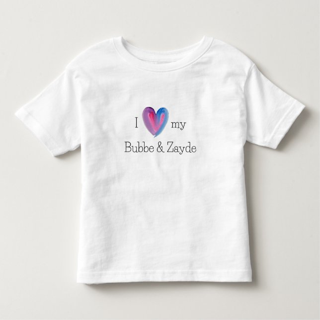Ich Liebe Mein Bubbe und Zayde T - Shirt (Vorderseite)