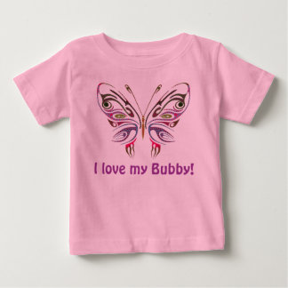 Ich Liebe mein Bubby Personalisiert Baby T-shirt