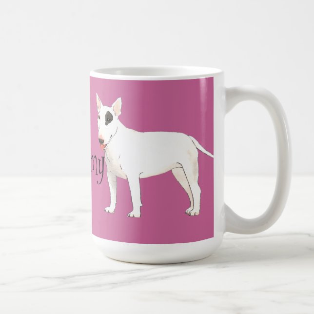 Ich Liebe mein Bull Terrier Tasse (Rechts)