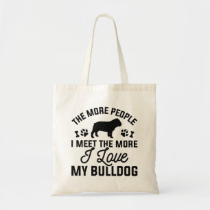 Ich Liebe mein Bulldog Tragetasche