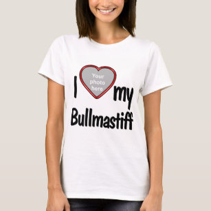 Ich Liebe mein Bullmastiff-Foto T-Shirt