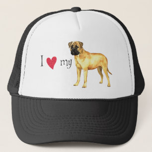 Ich Liebe mein Bullmastiff Truckerkappe