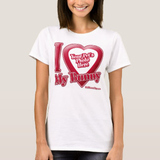 Ich Liebe mein Bunny - Foto T-Shirt