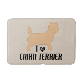 Ich Liebe mein Cairn Terrier Bad Badematte