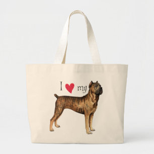 Ich Liebe mein Cane Corso Jumbo Stoffbeutel