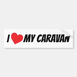 Ich Liebe mein Caravan Big Red Liebe Herz Autoaufkleber