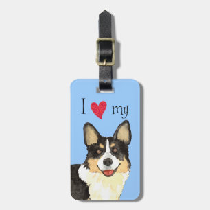 Ich Liebe mein Cardigan Welsh Corgi Gepäckanhänger