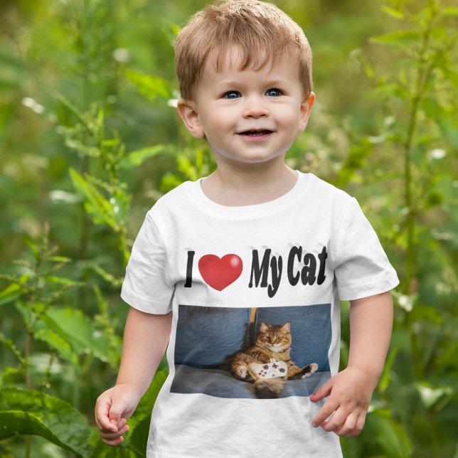 Ich Liebe mein Cat-Foto T-Shirt (Von Creator hochgeladen)