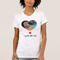 Ich Liebe mein Cat & Red Heart Art Clip & Custom F