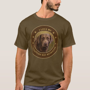 Ich Liebe mein Chesapeake Bay Retriever Teemaschin T-Shirt