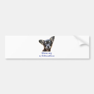 Ich Liebe mein Chihuahua Autoaufkleber