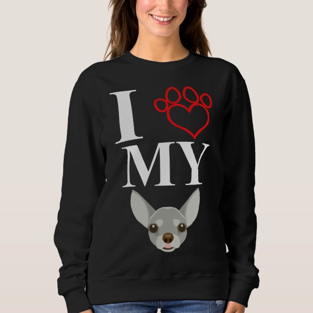 Ich Liebe mein Chihuahua Essential Sweatshirt (Vorderseite)