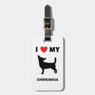 "Ich Liebe mein Chihuahua-" Gepäck-Umbau Gepäckanhänger