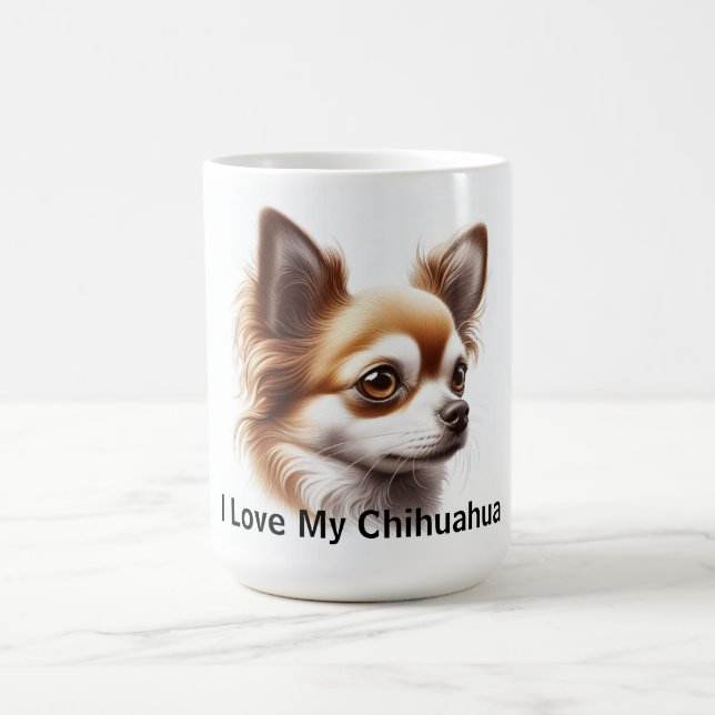 Ich Liebe mein Chihuahua Kaffeetasse (Mittel)