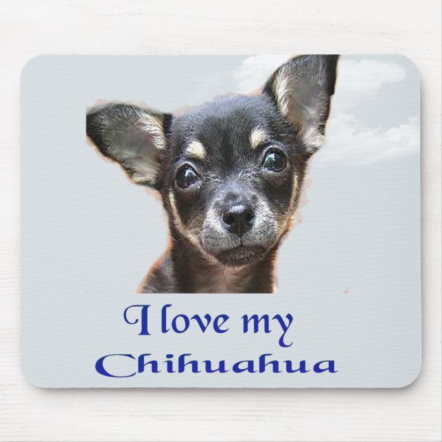 Ich Liebe mein Chihuahua Mousepad (Vorne)