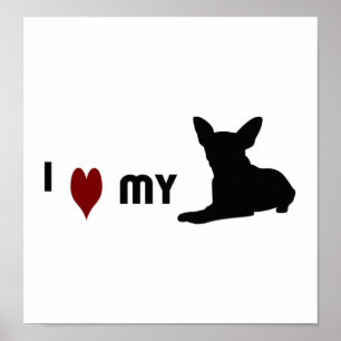 Ich Liebe mein Chihuahua Poster