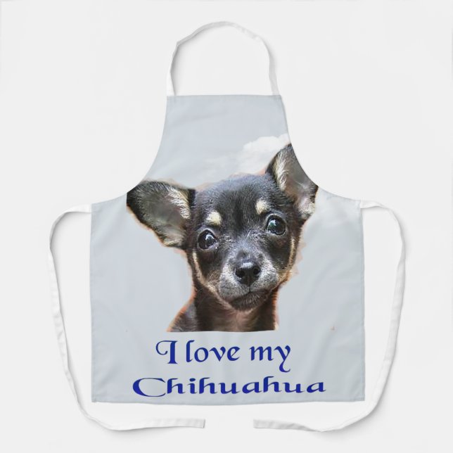 Ich Liebe mein Chihuahua Schürze (Vorderseite)