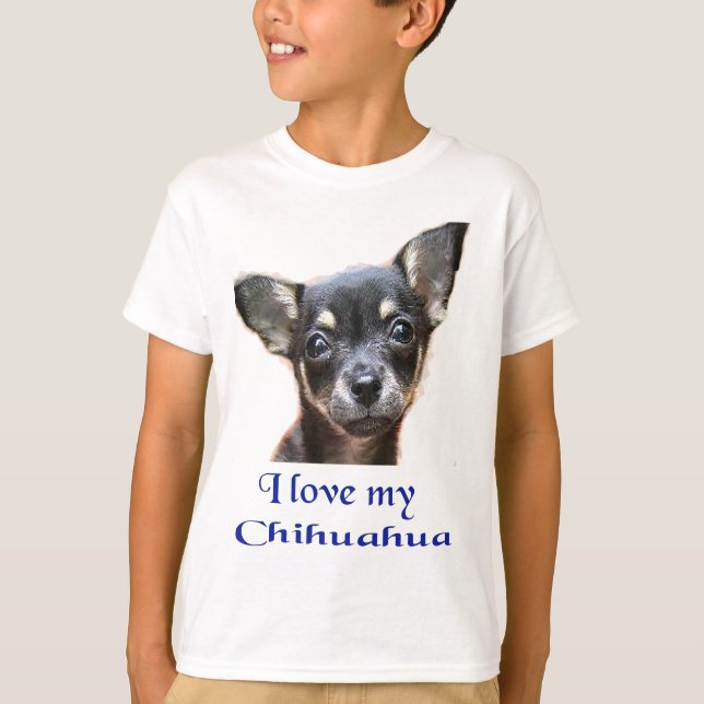 Ich Liebe mein Chihuahua T-Shirt (Vorderseite)