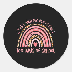 Ich liebe mein Cl seit 100 Tagen Schulleitern Runder Aufkleber