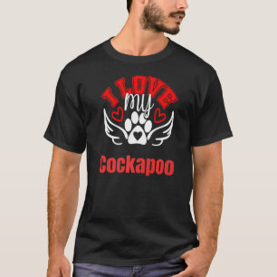 Ich Liebe mein Cockapoo Niedlich lieben Spaß Hund T-Shirt