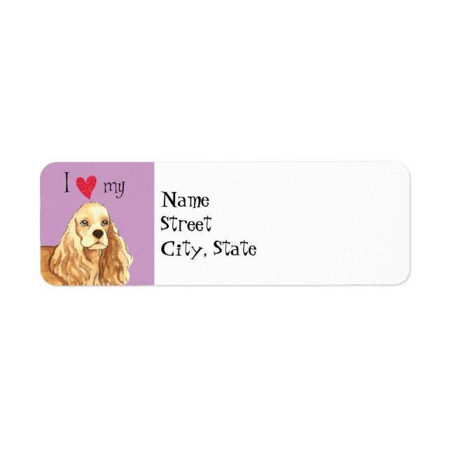 Ich Liebe mein Cocker Spanisch (Vorne)