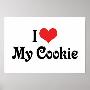 Ich Liebe mein Cookie Poster