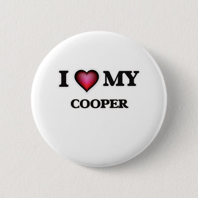 Ich Liebe mein Cooper Button (Vorderseite)