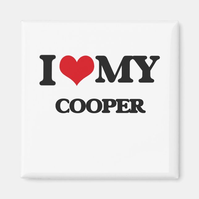 Ich Liebe mein Cooper Magnet (Vorne)