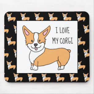 Ich Liebe mein Corgi, Cartoon Corgis Mousepad