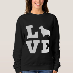 Ich Liebe mein Corgi-Tierhund Sweatshirt
