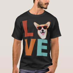 Ich Liebe Mein Corgi Vintag T-Shirt