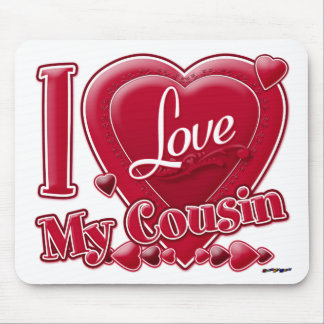 Ich Liebe Mein Cousin rot - Herz Mousepad