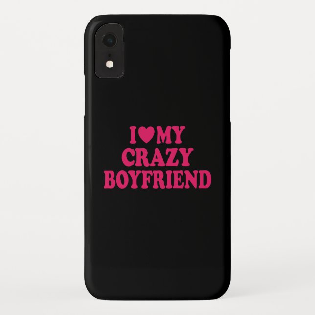 Ich Liebe mein Crazy Boyfriend Case-Mate iPhone Hülle (Rückseite)