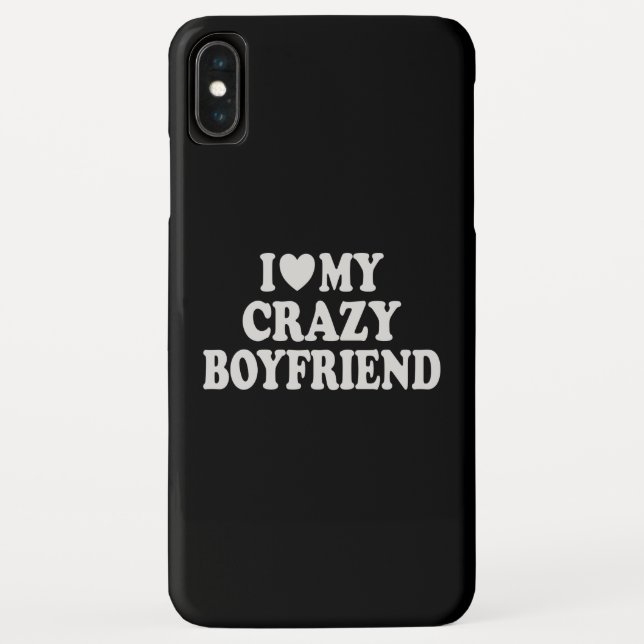 Ich Liebe mein Crazy Boyfriend Case-Mate iPhone Hülle (Rückseite)