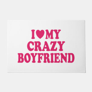 Ich Liebe mein Crazy Boyfriend Fußmatte