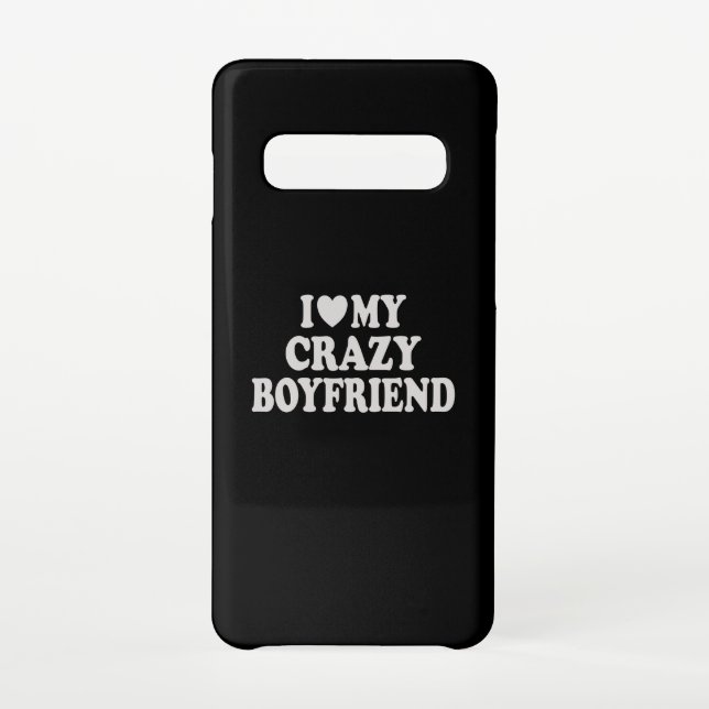 Ich Liebe mein Crazy Boyfriend Samsung Galaxy Hülle (Rückseite)