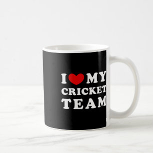 Ich liebe mein Cricket-Team  Kaffeetasse