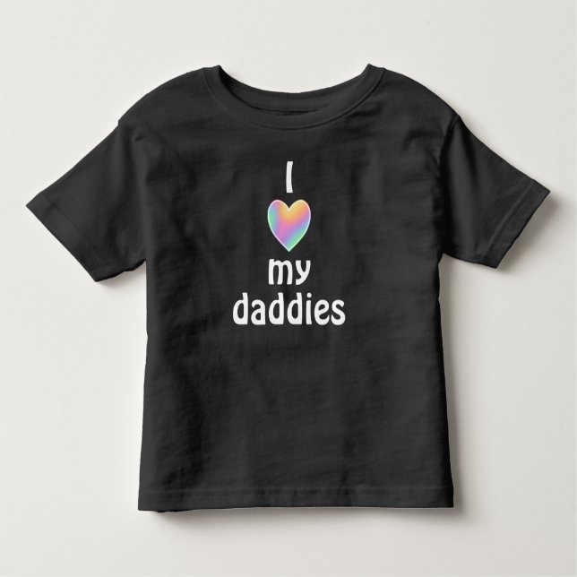 Ich Liebe Mein Daddies T - Shirt Kleinkind (Vorderseite)