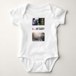 ICH LIEBE MEIN DADDY BABY SCHLIESSEN CUSTOM-FOTO BABY STRAMPLER