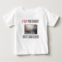 ICH LIEBE MEIN DADDY BABY SCHLIESSEN CUSTOM-FOTO