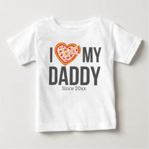 ICH LIEBE MEIN DADDY BABY SCHLIESSEN CUSTOM TEXT T-SHIRT