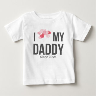 ICH LIEBE MEIN DADDY BABY SCHLIESSEN CUSTOM TEXT T-SHIRT
