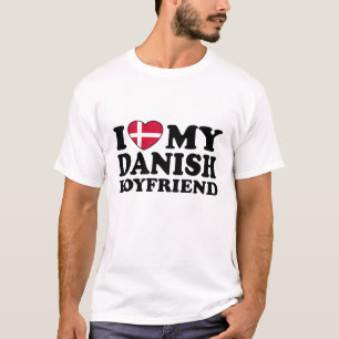 Ich Liebe Mein dänischer Freund T-Shirt