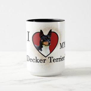 Ich Liebe mein Decker Terrier Tasse